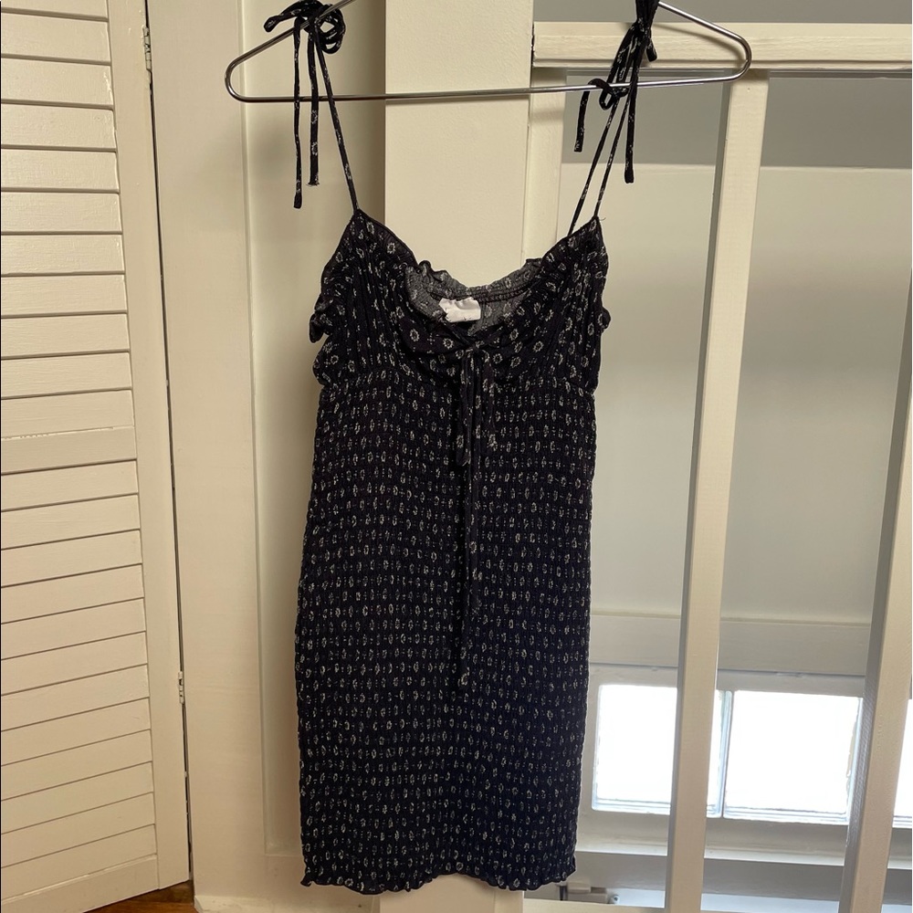 Skylar + Madison Smocked NAVY mini dress